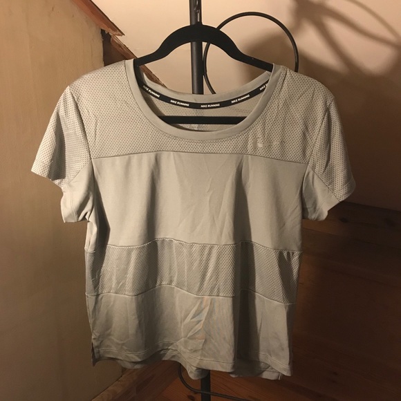 Nike Tops - Nike Silver Dri Fit Running Top, EUC, M